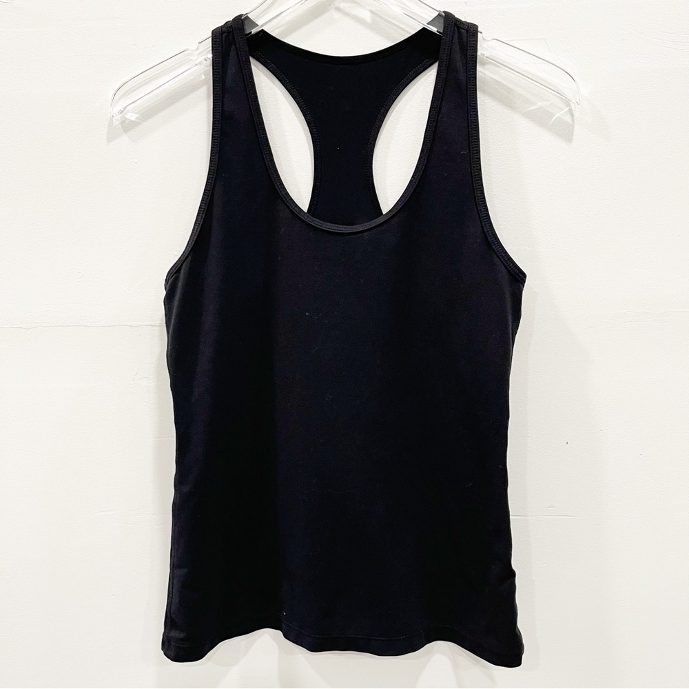 Zella Black Racerback Tank Top Medium